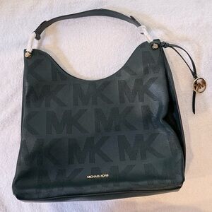 Michael Kors Dark Green Hobo Bag